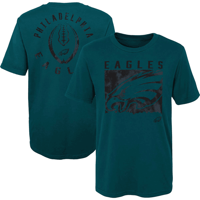 Men's Philadelphia Eagles Green Preschool Liquid Camo Logo T-Shirt Men's Philadelphia Eagles Green Preschool Liquid Camo Logo T-Shirt